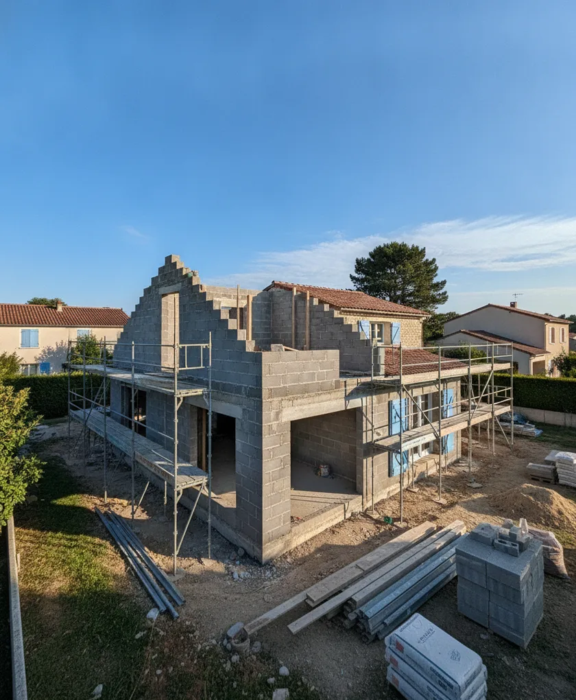 Chantier de maçonnerie en Haute-Garonne
